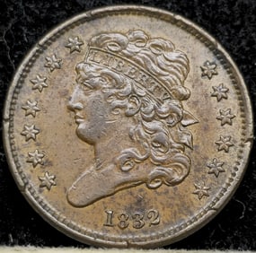 1832 Classic Head Half Cent