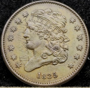 1835 Classic Head Half Cent