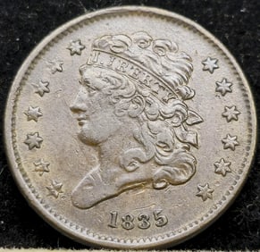 1835 Classic Head Half Cent