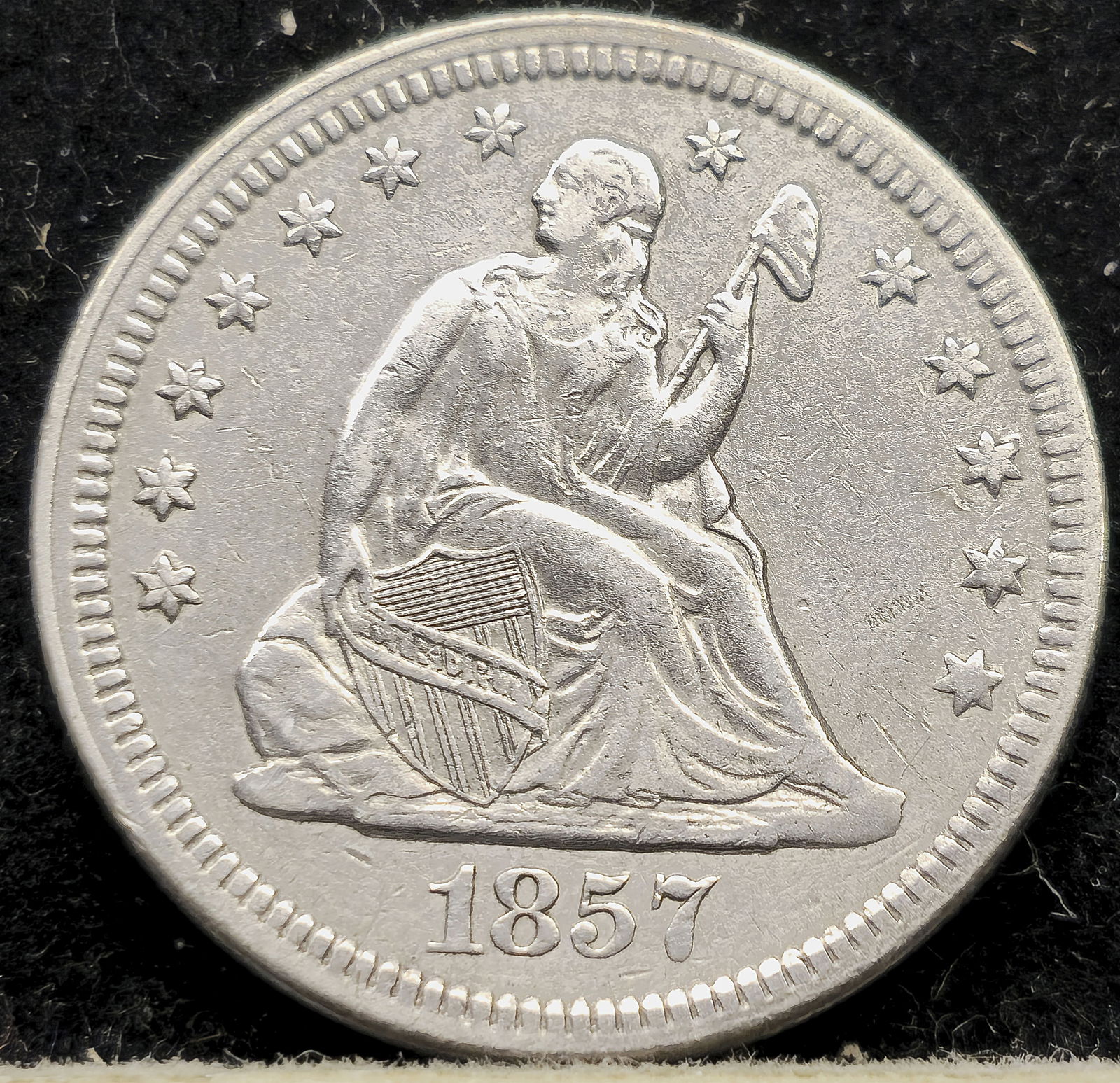 1857 Seated Liberty Quarter (1 of 2)