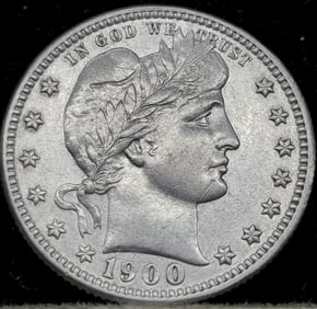1900-S Barber Silver Quarter Dollar