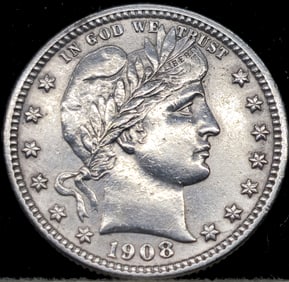 1908-D Barber Quarter