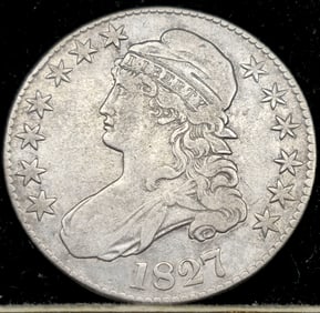 1827 Capped Bust Silver Half Dollar