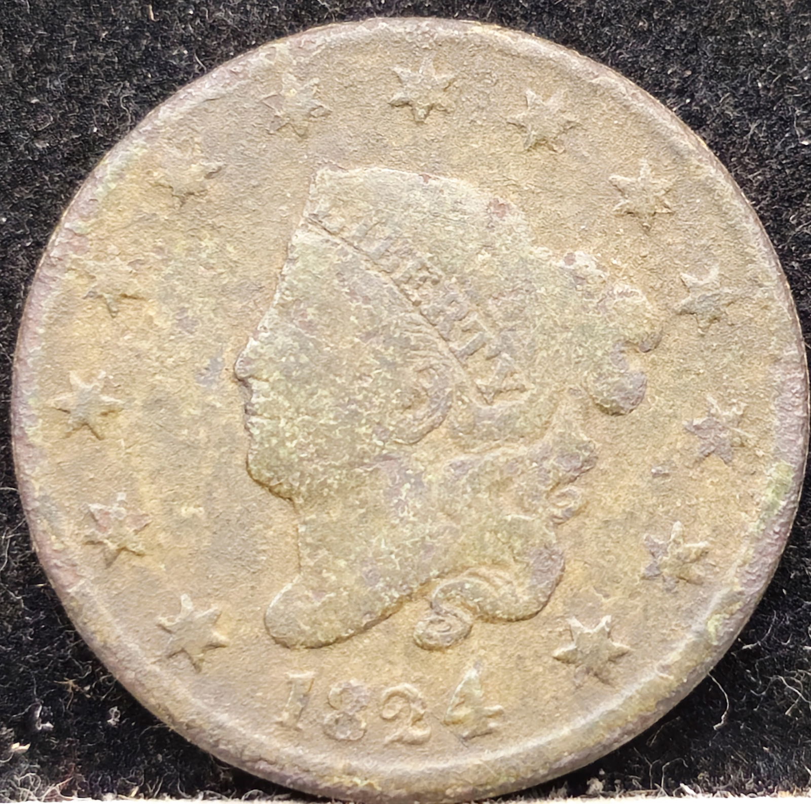 1828 Matron Head Large Cent (1 of 2)