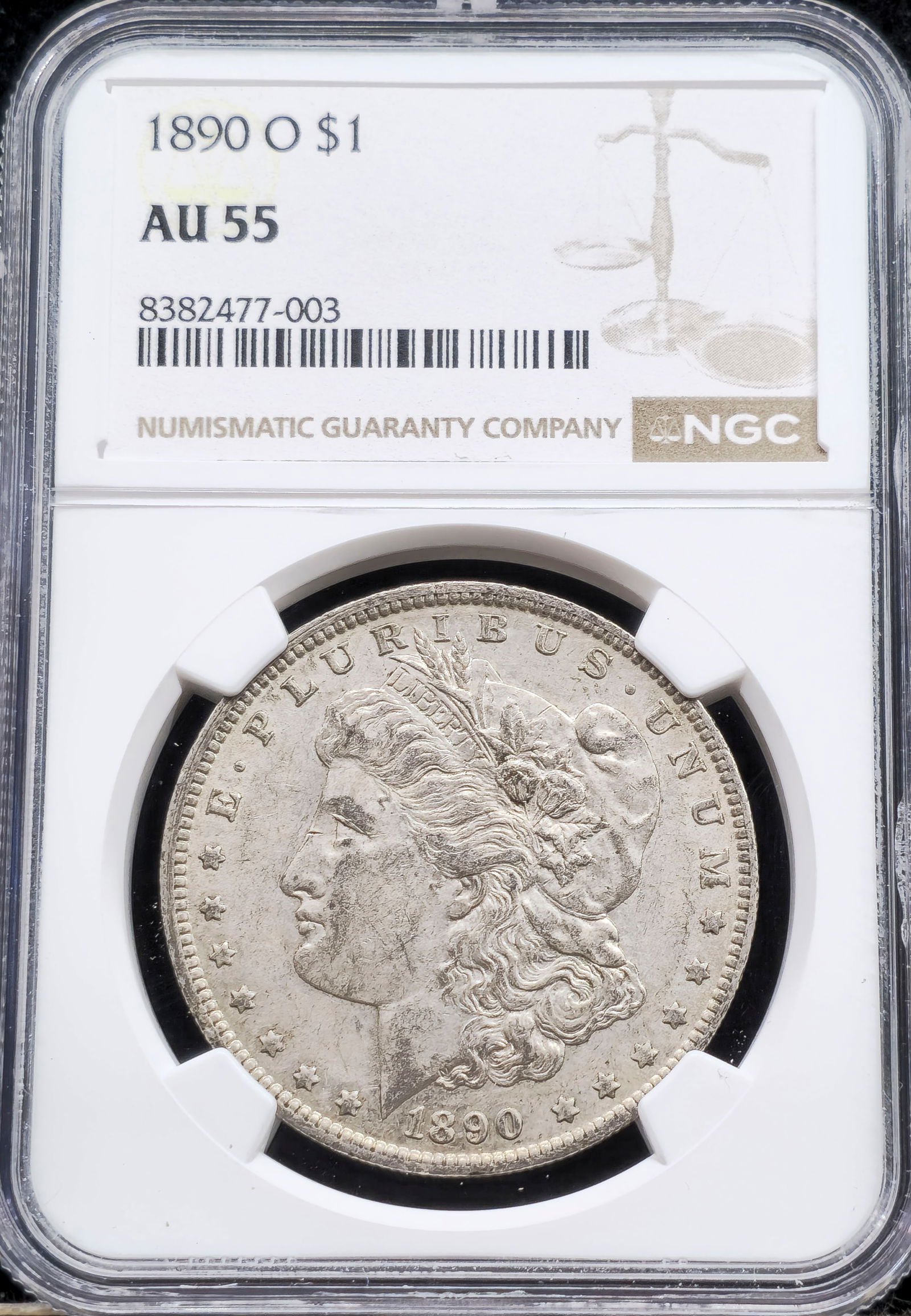 1890-O Morgan Dollar AU 55 NGC (1 of 2)