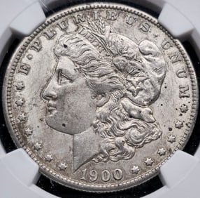 1900-O Morgan Silver Dollar AU 55 NGC