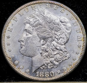 1880-S Morgan Silver Dollar Uncirculated DMPL