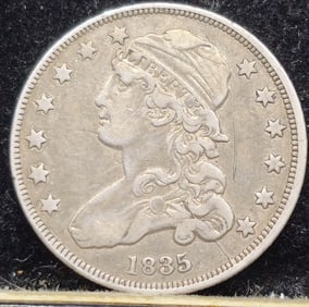 1835 Capped Bust Silver Quarter Dollar