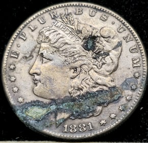 1881-CC Morgan Silver Dollar