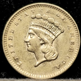 1856 $1 Gold Princess Coin
