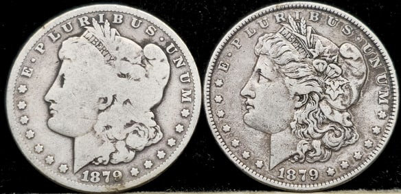 1879 Morgan Silver Dollars