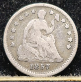 1857 Seated Liberty Silver Half Dime