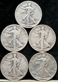 Walking Liberty Silver Half Dollar Group