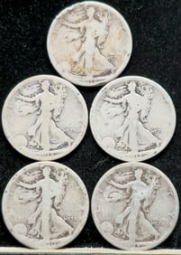 Walking Liberty Silver Half Dollar Group