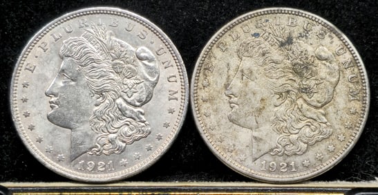1921 Morgan Silver Dollars