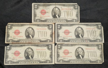 1928 D $2 United States Bank Notes