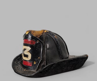 Cairns & Bros. Leather Fire Fighter Helmet Plaque