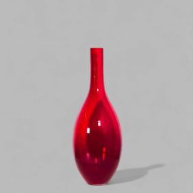 MCM Art Glass Bottle Vase