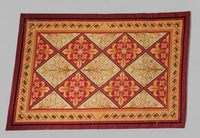 Needlepoint Floral Area Rug