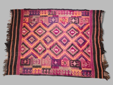 1940's Turkish Kilm Area Rug