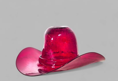 Blenko Cowboy Hat Vase/ Ice bucket