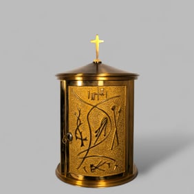 Antique Bronze Church Tabernacle