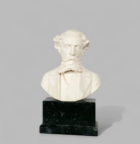 Germany Parian Ware Bust of Chrles Dickens