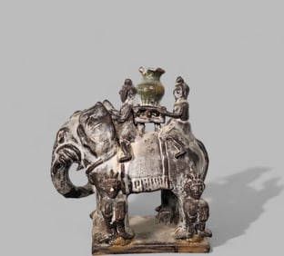 19th Century Thai Model of War Elephant