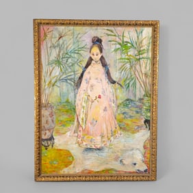 Ouida George Oil, Portrait of Girl