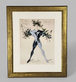 Dimitri Bouchene Pencil, Charcoal & Gouache, Ballet