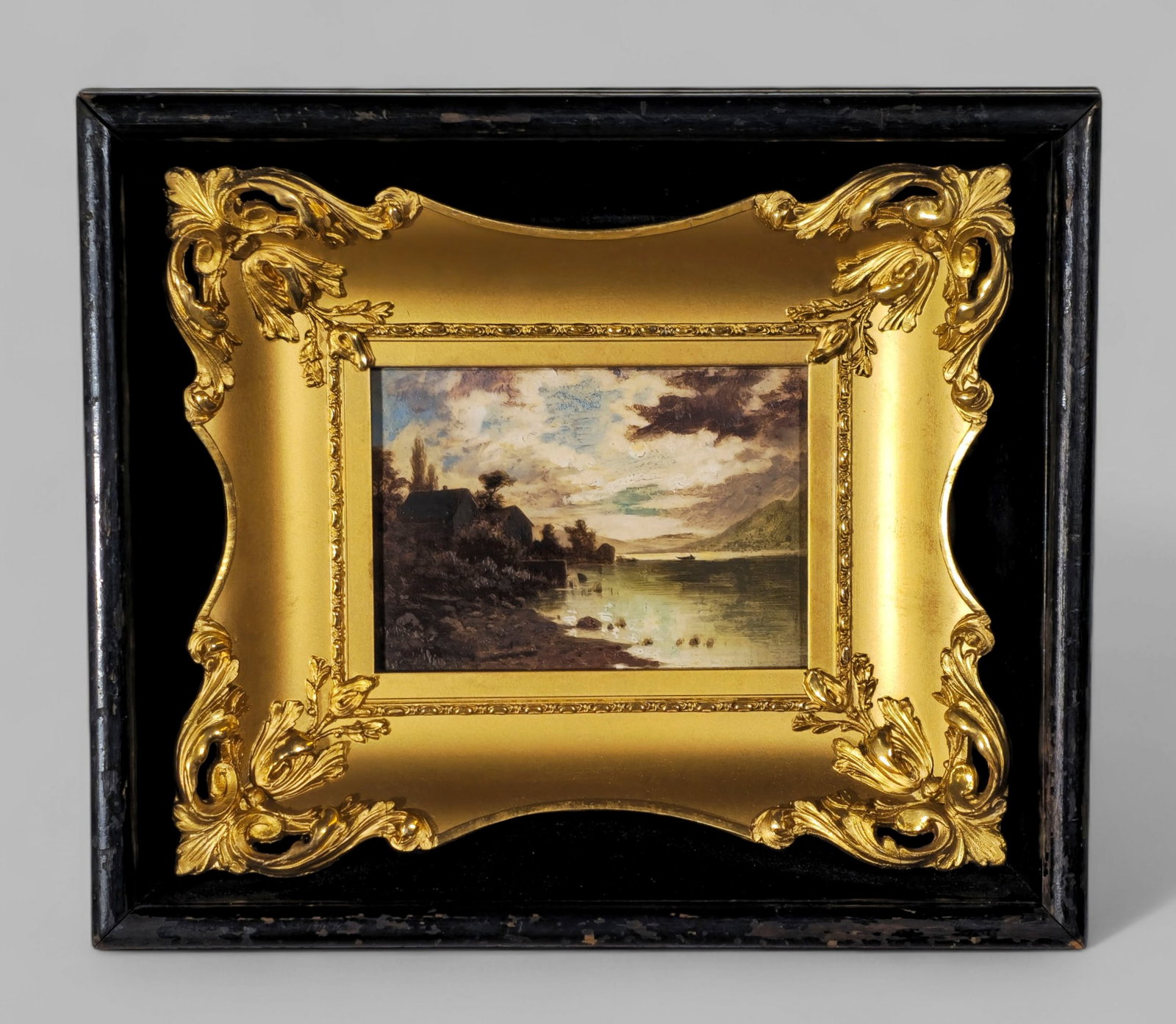 19th Century Oil, Hudson Valley River Scene (1 of 6)