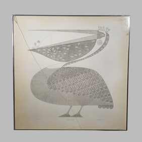 Ikki Matsomoto Lithograph "Pelican"