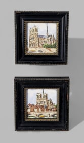 Oils of Notre Dame Cathedral on Tile