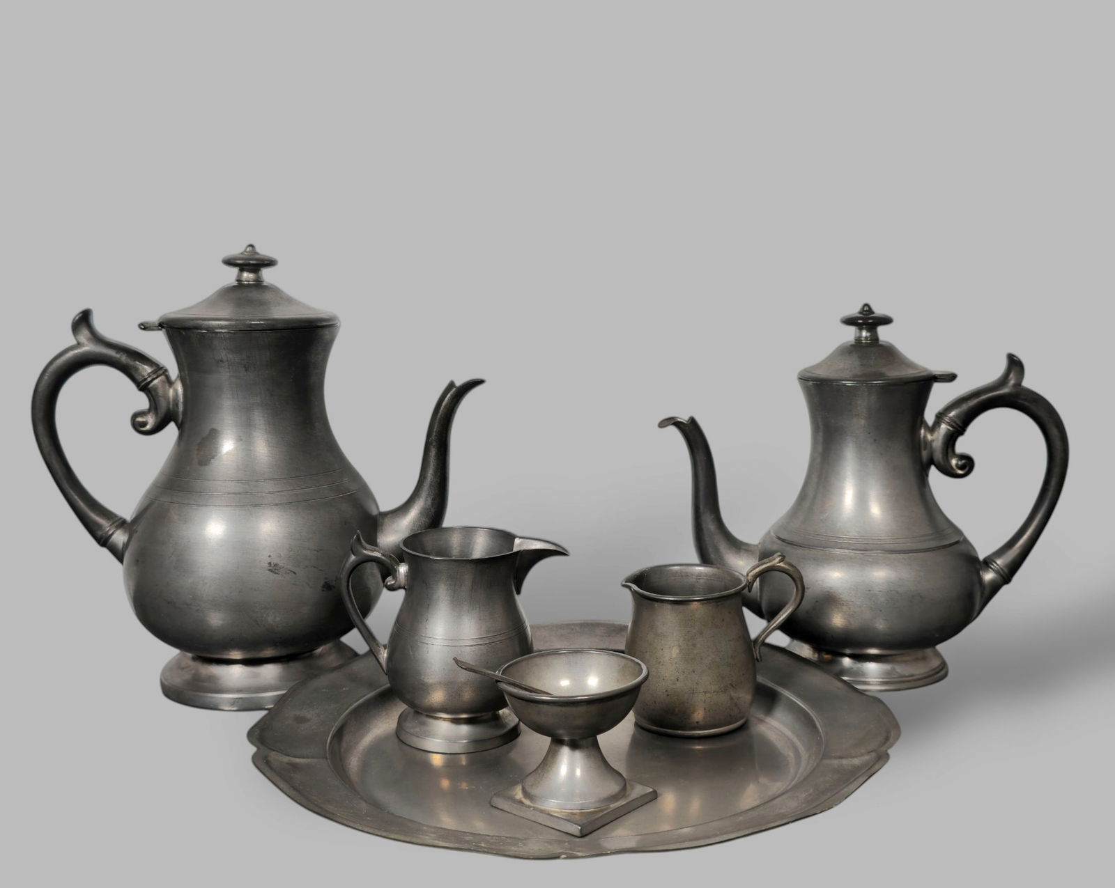 Woodbury's & Assembled Pewter Coffee & Tea Service (1 of 10)