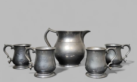 Royal Wilton Pewter Tankard Set