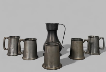 Assembled Pewter Tavern Set