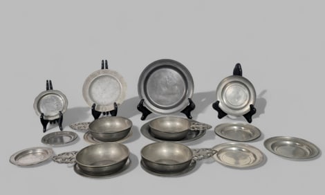 Assembled Pewter Grouping