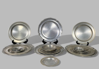 Assembled Stede Pewter Grouping