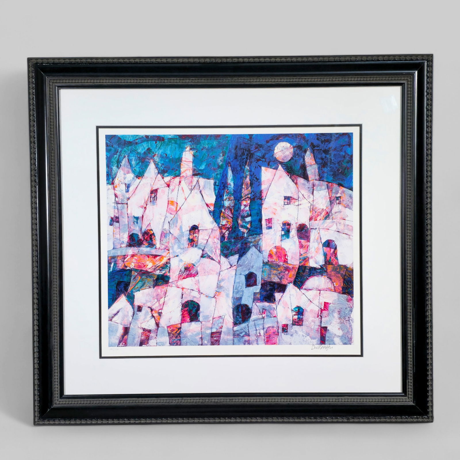 Harry Guttman "City Square" Serigraph on Woven Paper (1 of 11)