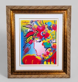 Peter Max "Blushing Beauty" Serigraph