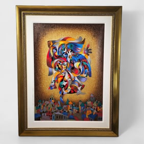 Anatole Krasnyansky "Blue Bird II" Serigraph
