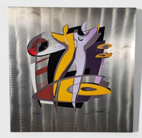 Alfred Gokel Serigraph on Metal