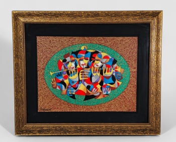 Anatole Krasnyansky "Forest Music" Serigraph