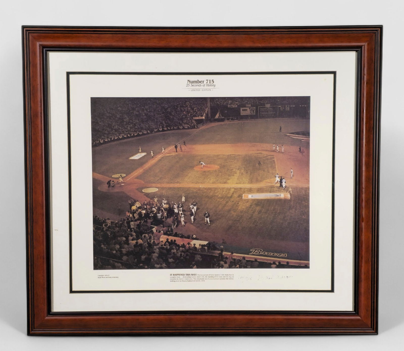 Hank Aaron Signed "Number 715" Limited Edition Print (1 of 10)