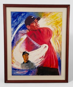 Ben Teeter "Tiger Woods" Lithograph