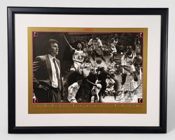 Bob Huggins Autographed 1992 Final Four Cincinnati Bearcats Poster