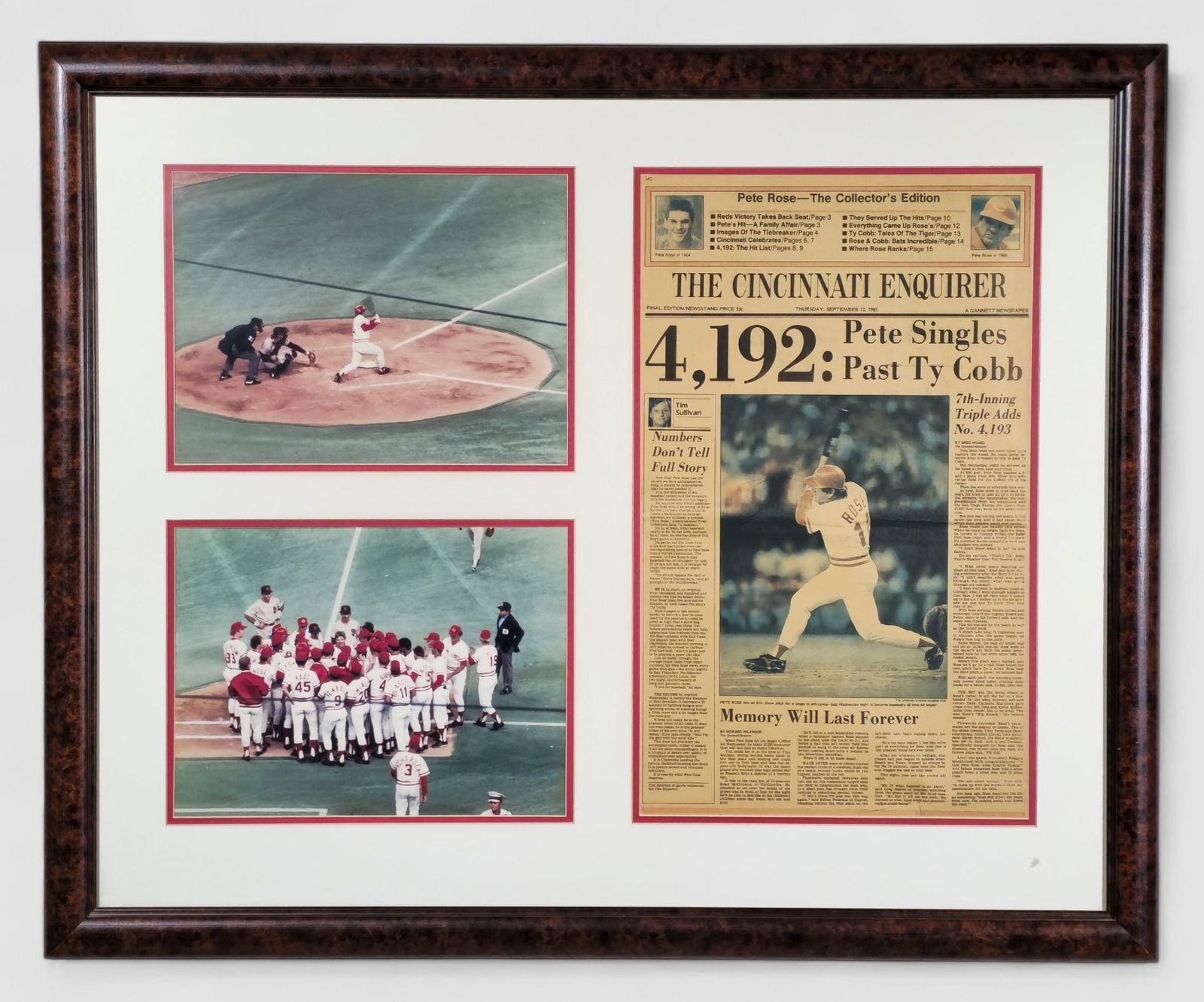 Pete Rose "4192 Hits" Collage (1 of 6)