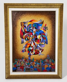 Anatole Krasnyansky "Blue Bird II" Serigraph