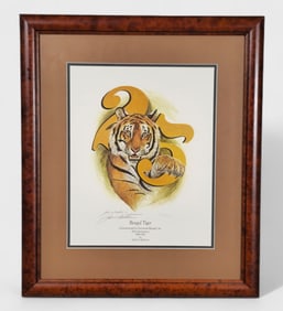 John Ruthven "Bengal Tiger" Lithograph