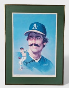 Autographed Rollie Fingers Poster